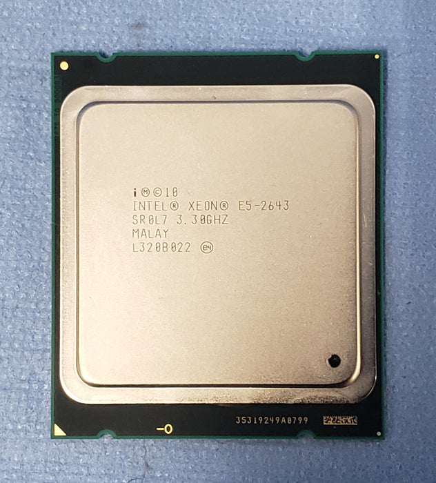 Lot of 4x Intel Xeon E5-2643 Quad-Core @ 3.30GHz 10MB Processor - SR0L7