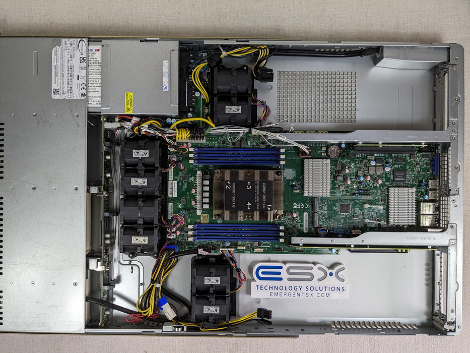 Supermicro 5019GP-TT 1U 2x GPU AI Rack Server X11SPG-TF, 1x Heatsink, 1400W PSU