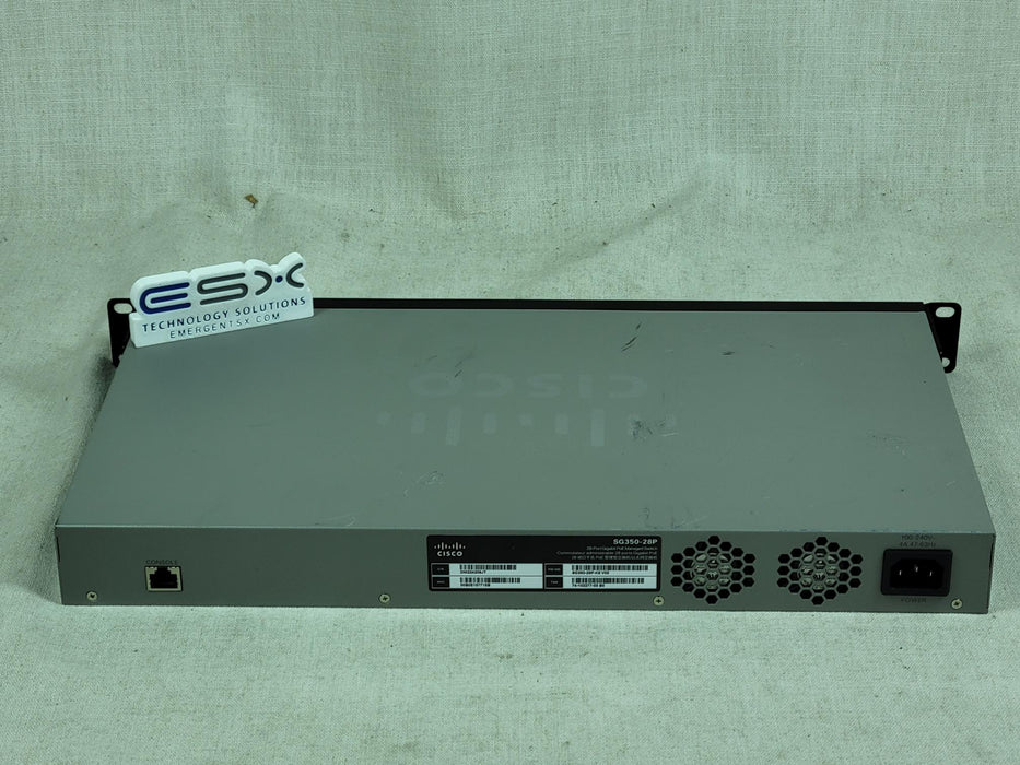 Cisco SG350-28P-K9 24x 10/100/1000 PoE+ 4x SFP Gigabit Managed Switch