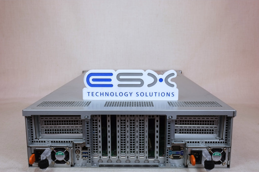 Dell PowerEdge R940 3U Barebone CTO Server - 4x Heatsink, Risers, Fans, 2x 1600W