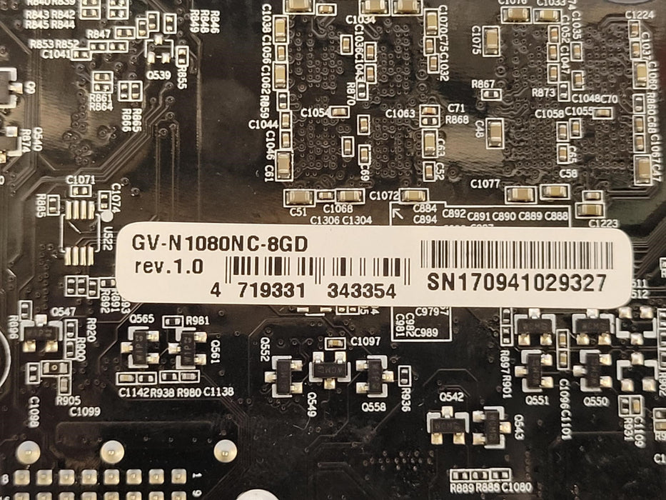 Gigabyte GeForce GTX 1080 8GB GDDR5 Server GPU Graphics Card GV-N1080NC-8GD