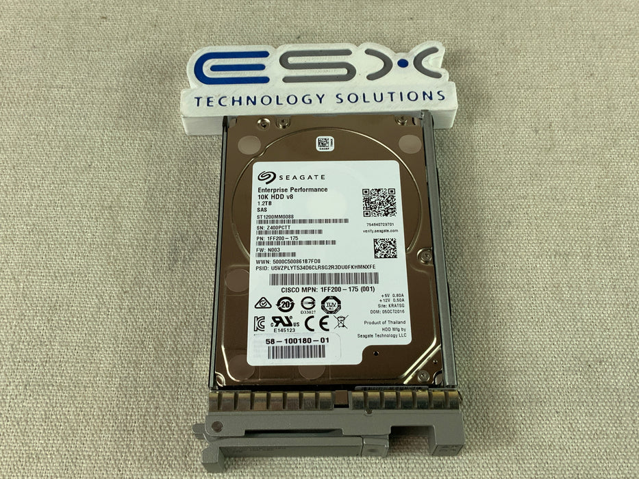 Cisco UCS-HD12TB10K12N 1.2TB 10k 12Gb/s 2.5" SAS Hard Drive for M5