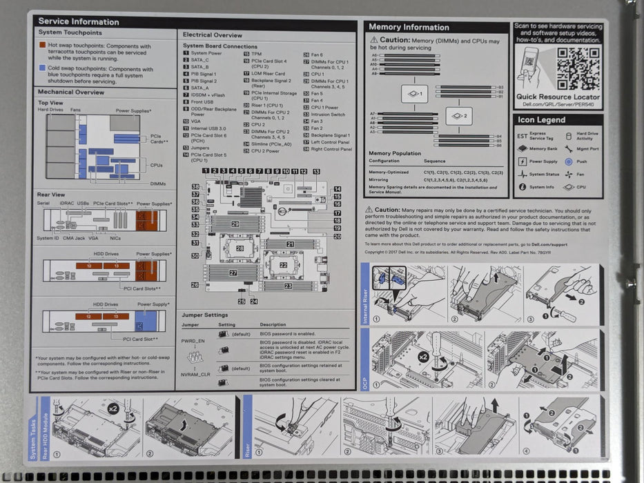 Dell PowerEdge R540 12x 3.5” 2U CTO Server - 2x Heatsink, 2x 750W, iDRAC