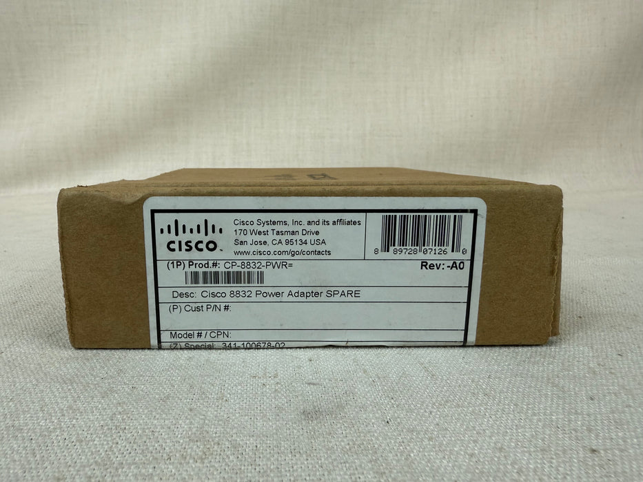 Cisco CP-8832-PWR= USB-C Power adapter | 341-100678-02 | AQ18A-59CFA