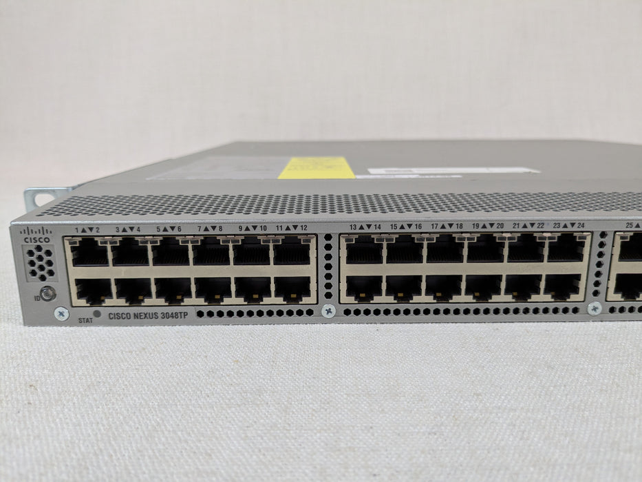 Cisco N3K-C3048TP-1GE Nexus 48x GbE Port Switch - 2x N2200-PAC-400W, Rack Ears