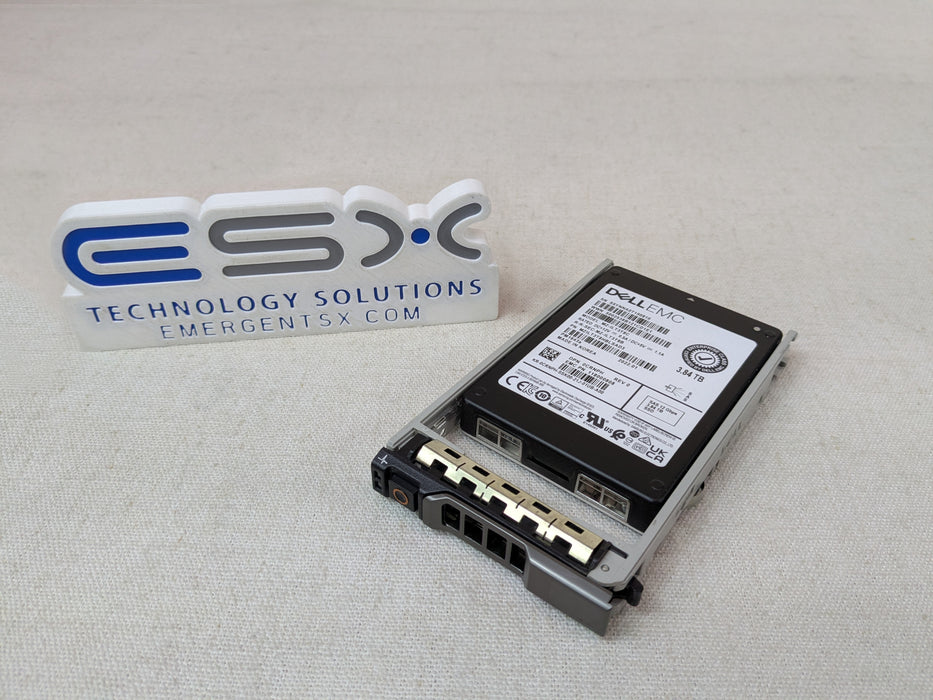 Dell CRNPH 3.84TB 12Gb/s 2.5" SAS RI TLC SSD PM1643a MZ-ILT3T8C w/ 13G Tray