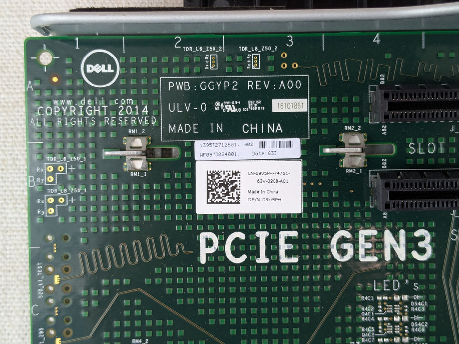 Poweredge R930 Raid Card Dell 9V5PH Right 2 x8 PCIe Riser Card Assembly for PowerEdge R930 — ESX ...
