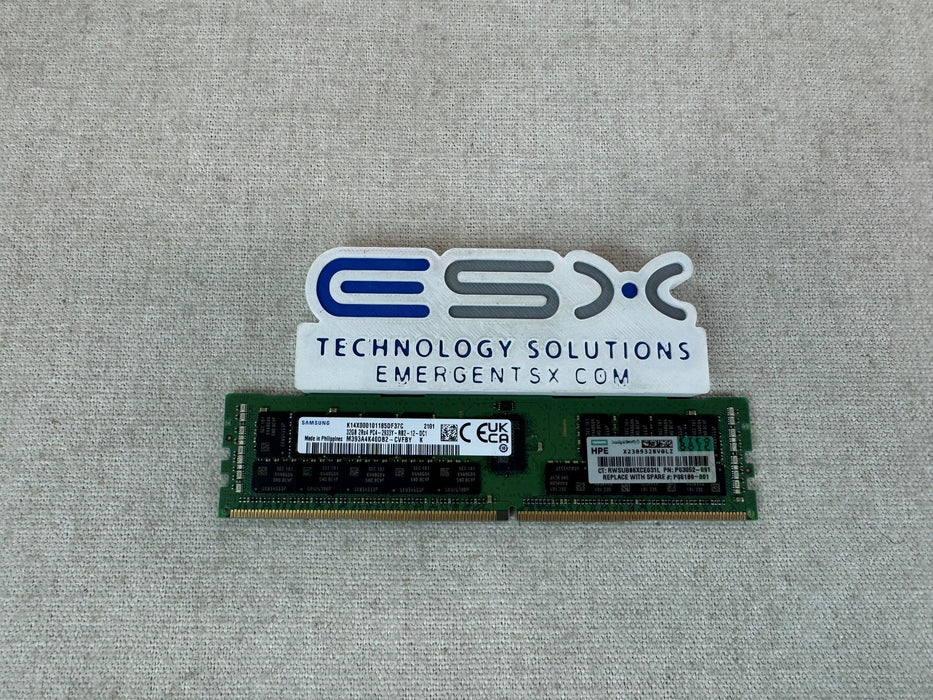 HP Original P06189-001 32GB 2Rx4 PC4-2933Y DDR4 Server Memory DIMM P03052-091