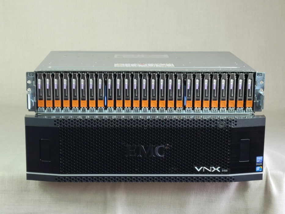 EMC VNX5400 with 2TB Flash & 140 x 300GB 15K w/ remote install and 1 yr warranty