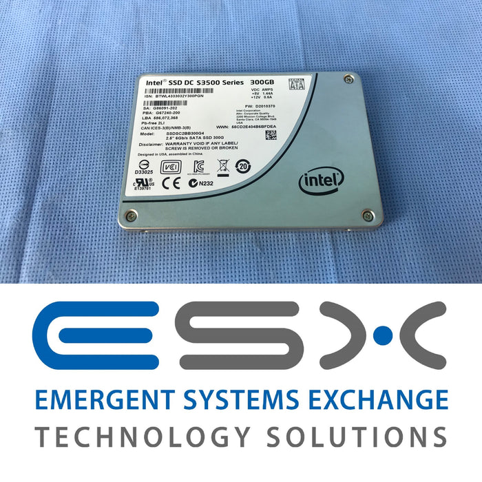 Nimble - Intel DC 3500 Series 300GB Gb/s SATA 2.5" SSD SSDSC2BB300G4 - No tray