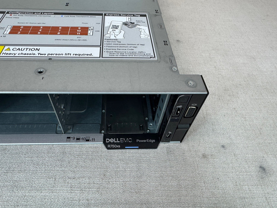 Dell PowerEdge R750XS Server- 2x 16C Silver 4314 @2.4GHz, 128GB RAM, 12x 10TB