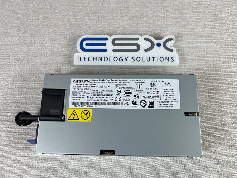 IBM 1400W POWER SUPPLY 03FP302, 03FP301