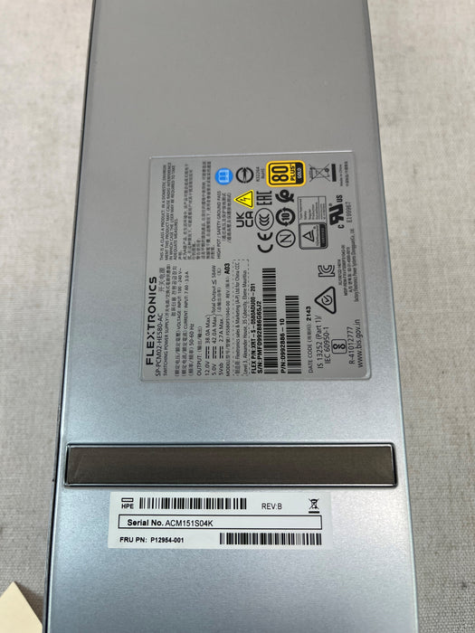 HPE MSA 627W Gold Power Supply P12954-001