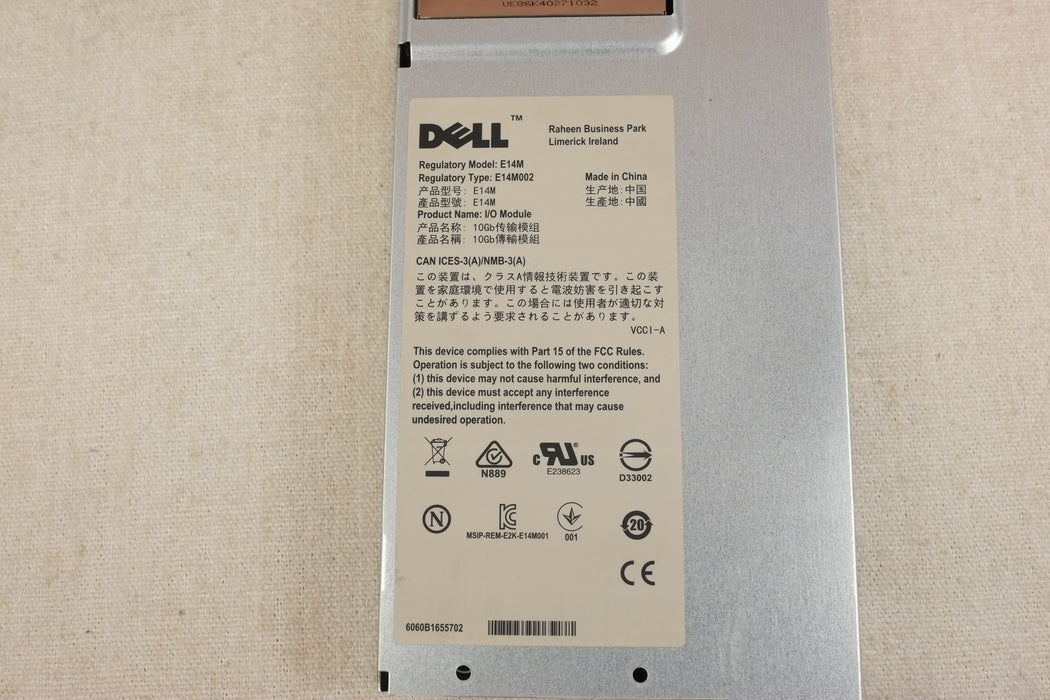 Dell 5J88H PowerEdge FX2 8 Port 10G SFP+ I/O Pass Through Module