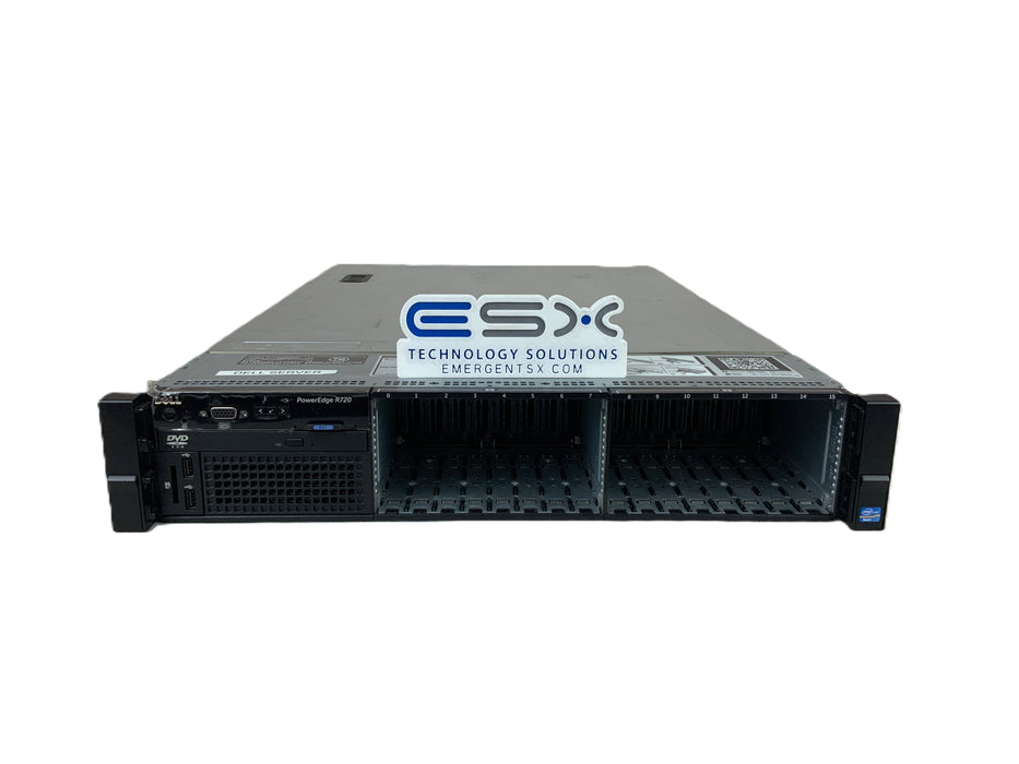 Dell PowerEdge R720 16x 2.5” 2U Server – 2x 8-Core E5-2665 2.4GHz 128GB 2x 300GB