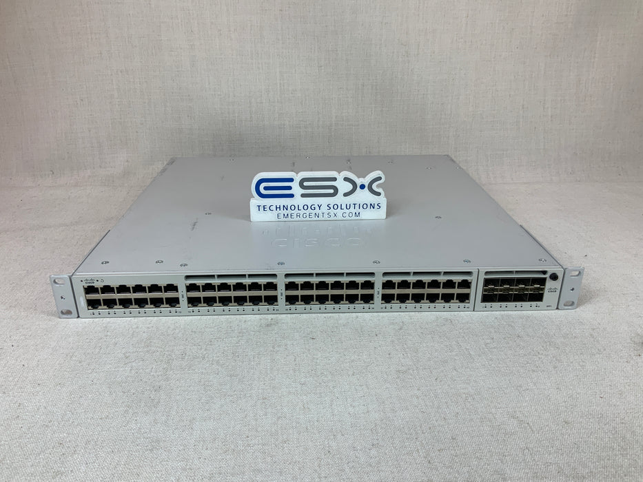 Cisco Meraki 48-Port Gigabit Managed Network Switch MS390-48-HW 1x 350W, 1x 715W