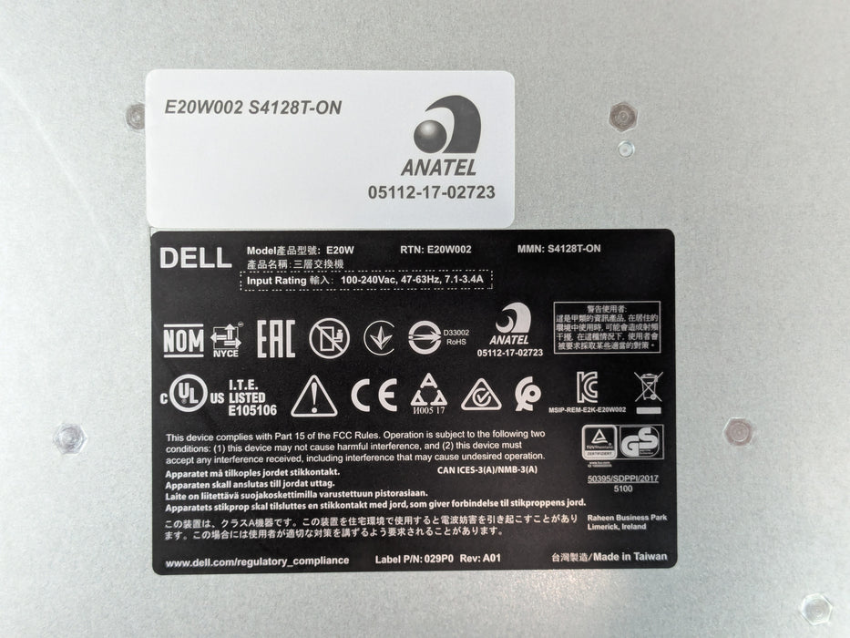 Dell Networking S4128T-ON 28x 10GBASE-T , 2x 100G QSFP28 Network Switch