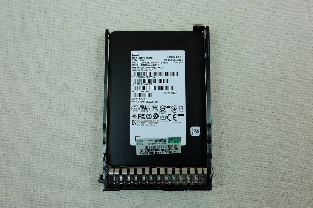 HP P21088-001 480GB 6Gb/s 2.5" SATA MU SSD P19947-B21