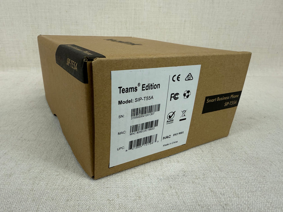 Yealink SIP-T55A Teams Edition Mid-level desk phone | Excellent Condition