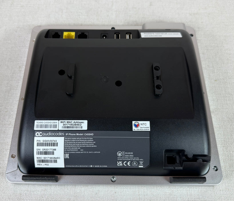 Open box AudioCodes GGWV00743 Teams edition PoE IP phone | TEAMS-C455HD-DBW