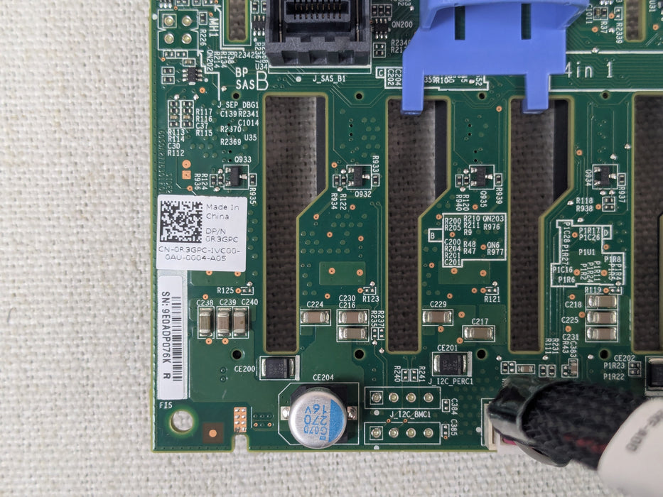 Dell R3GPC 8x 2.5" Backplane Assembly for PowerEdge R740 w/ Power & Signal Cable