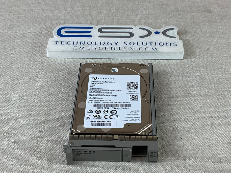 Cisco UCS-HD12TB10K12G 1.2TB 10k 12Gb/s 2.5" SAS Hard Drive
