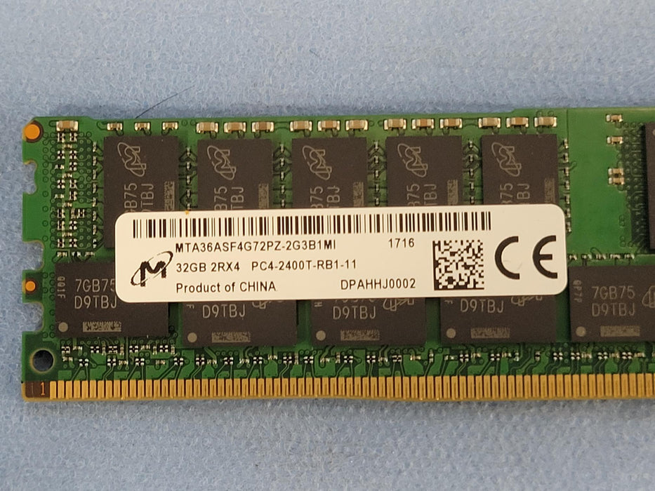 Micron MTA36ASF4G72PZ-2G3B1 32GB 2Rx4 PC4-2400T DDR4 Server Memory