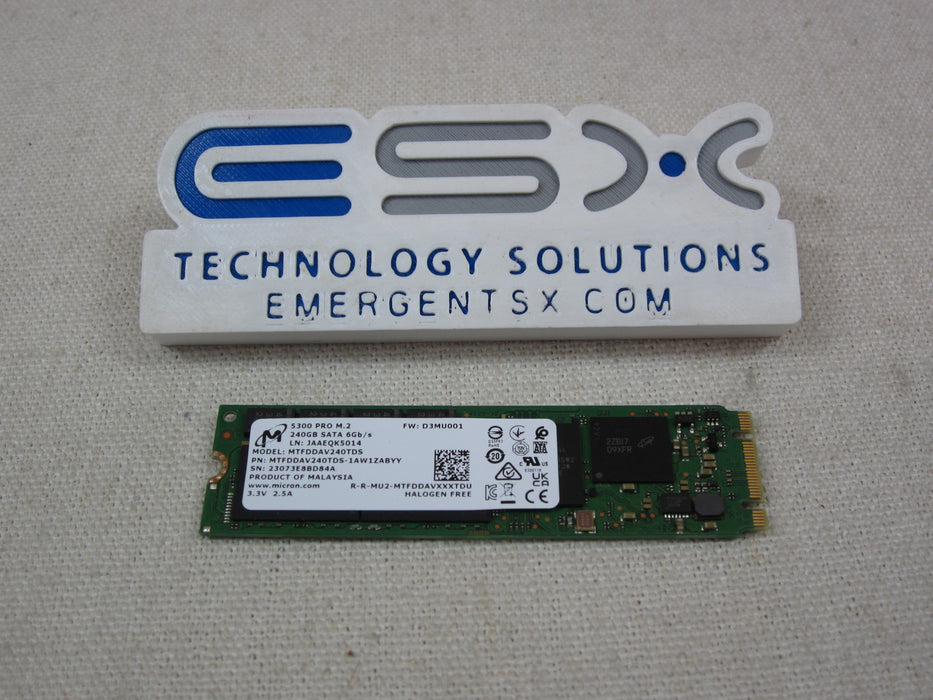 Micron MTFDDAV240TDS-1AW1ZABYY 240GB 6Gb/s SATA 2280 M.2 SSD
