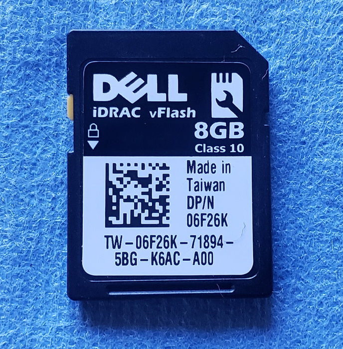Dell 6F26K 8GB iDRAC vFlash Class 10 Secure Digital SD Card