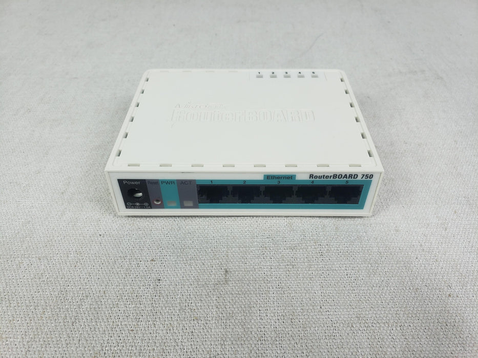 Mikrotik RB750 5-Port 10/100 Ethernet Managed Router | Includes power adapter