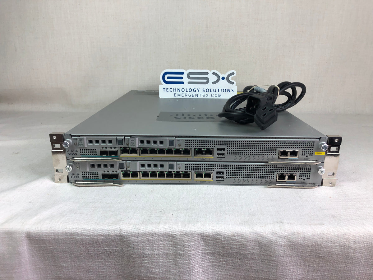 Cisco ASA 5585-X Adaptive Security Appliance 2x SFR SSP-10, RMK
