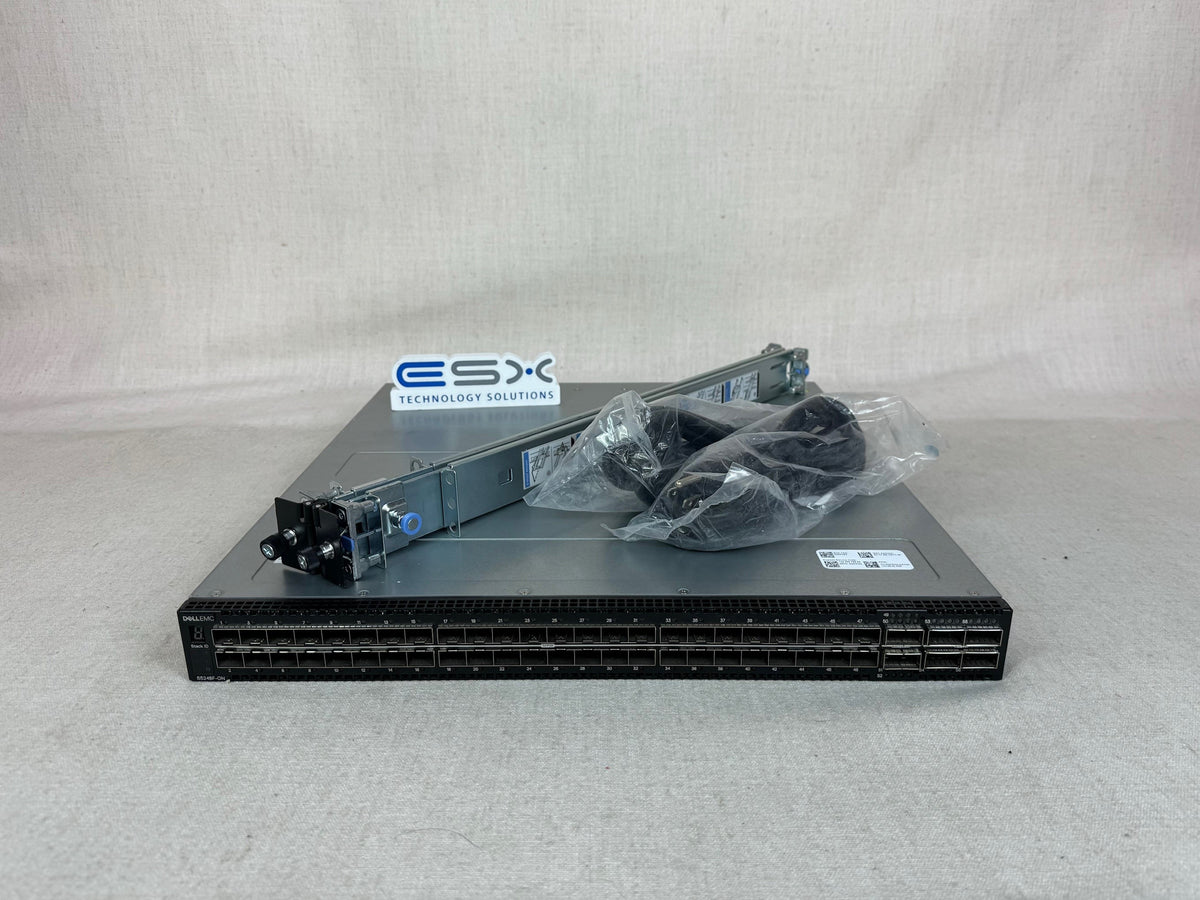 Dell S5248F-ON 48x 25GbE SFP28, 4x 100GbE QSFP28 Port Switch IO to PSU ...