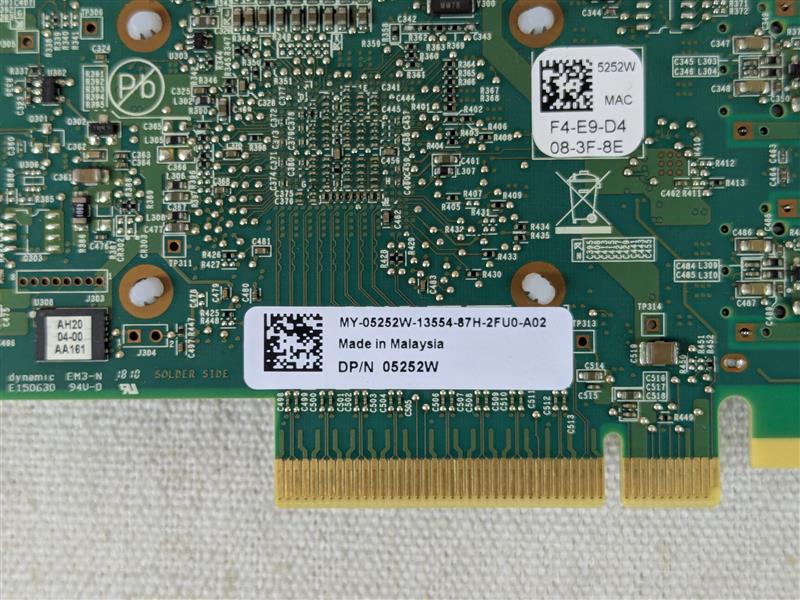 Dell 5252W QLogic QL41112 Dual Port 10G SFP+ Network Adapter Full Height