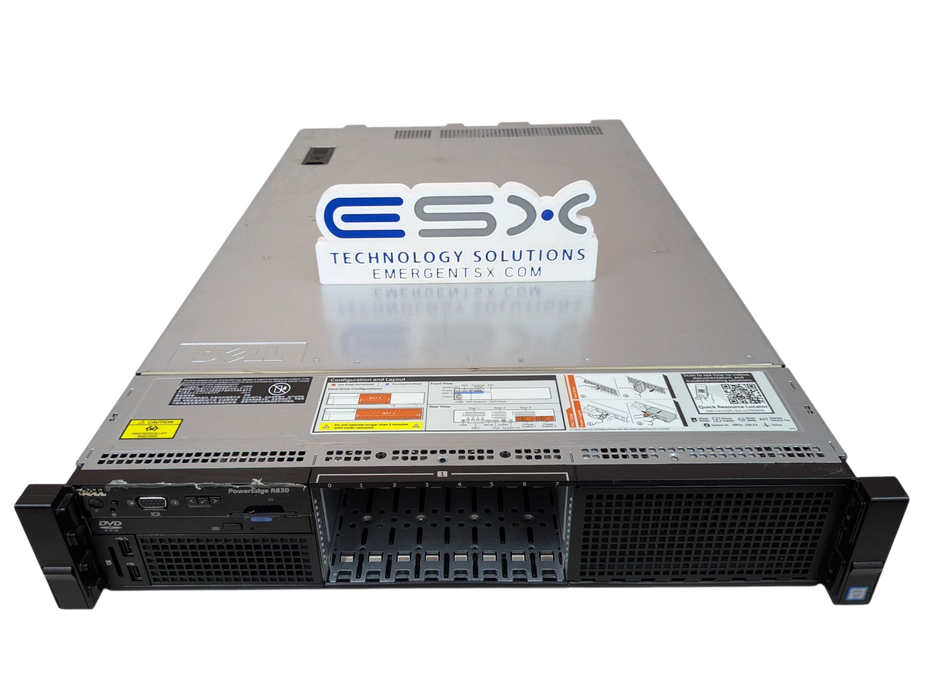 Dell PowerEdge R830 8x 2.5” 2U Server 2x 10C E5-4610v4 1.8GHz, 64GB RAM, H730