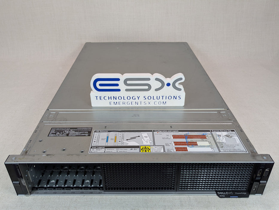 Dell PowerEdge R750 8x 2.5” NVMe CTO Server– 2x HS, 2x 1400W, iDRAC, Bent Handle