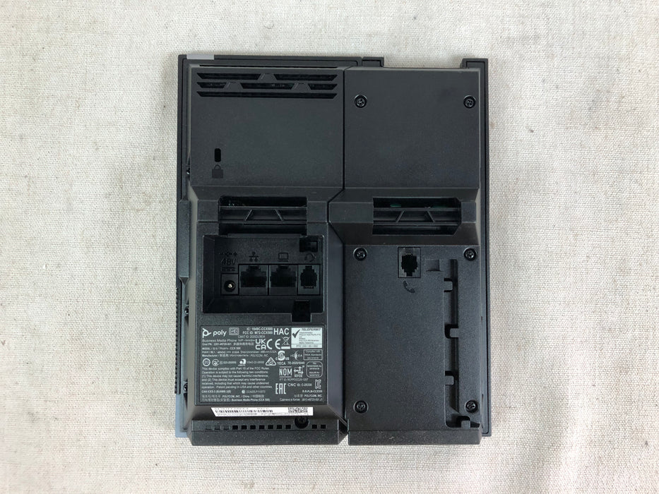 Polycom CCX 500 Touchscreen Microsoft Teams Office Phone w/ 48V AC Adapter