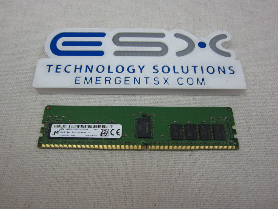 Micron MTA18ASF2G72PDZ-3G2 16GB 2Rx8 PC4-3200AA DDR4 ECC Server Memory RDIMM