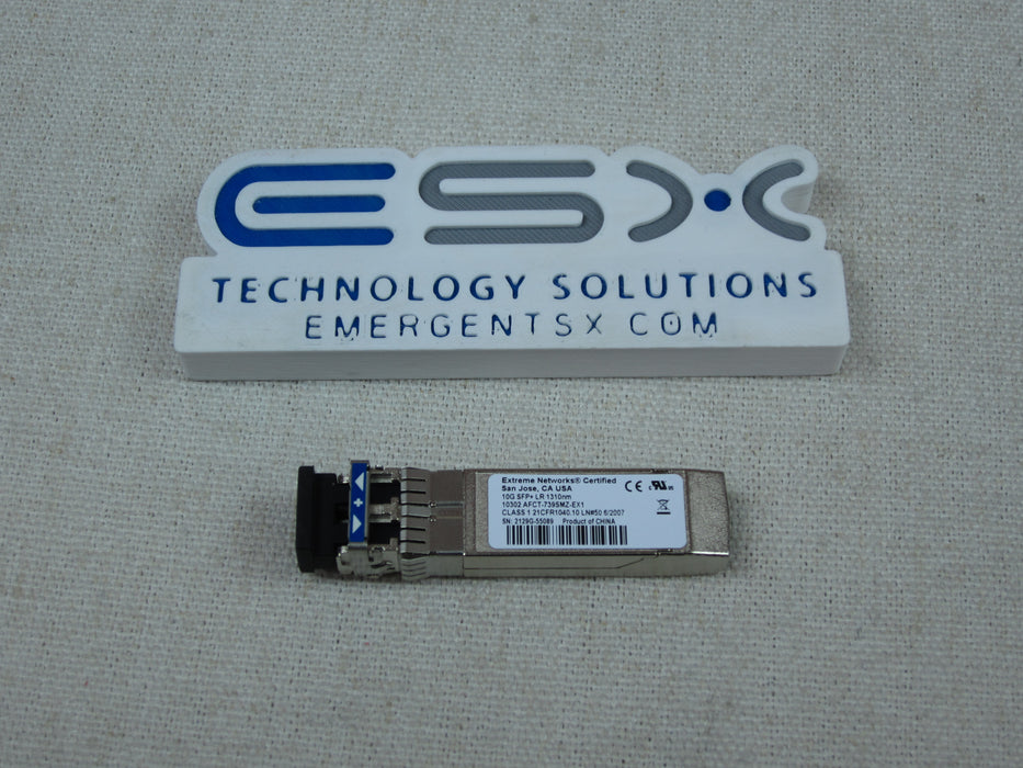 Extreme Networks AFCT-739SMZ-EX1 10G SFP+ LR 1310nm Optical Transceiver Module