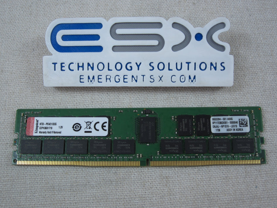 Kingston KTD-PE421/32G 32GB 2Rx4 PC4-2133P DDR4 ECC Server Memory RDIMM