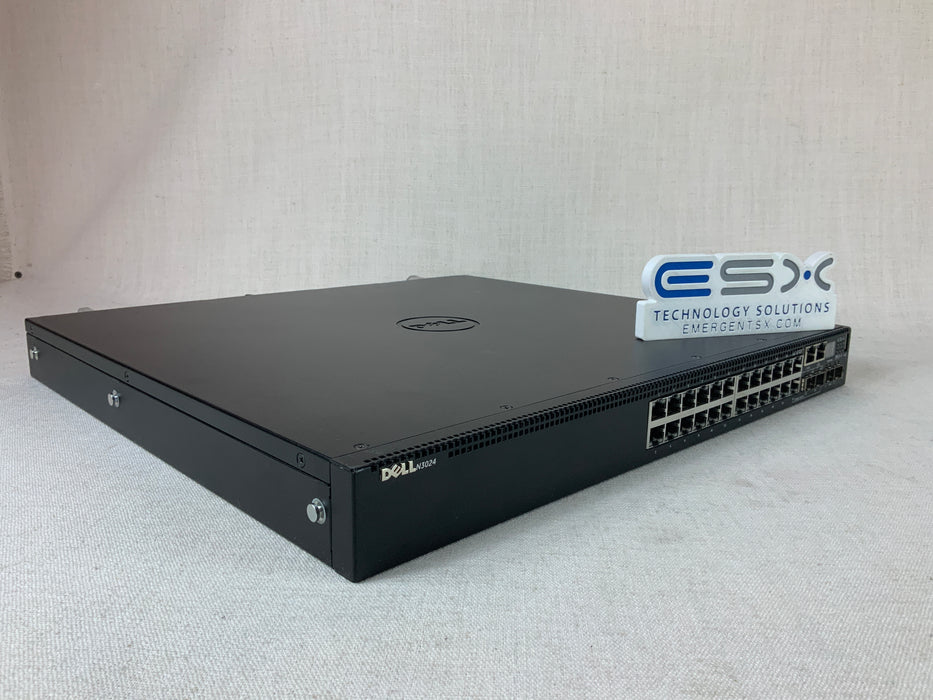 Dell N3024 24 Port Gigabit Ethernet, 2x 10G SFP+ Network Switch 2x PSU