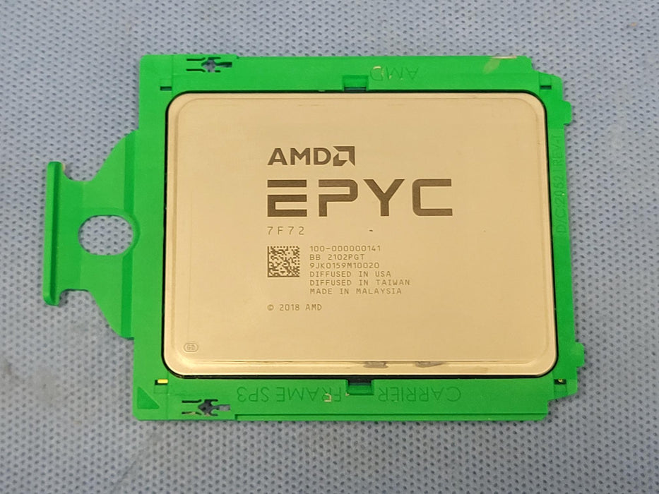Dell AMD 100-000000141 EPYC 7F72 24 Core @ 3.2GHz Processor CPU