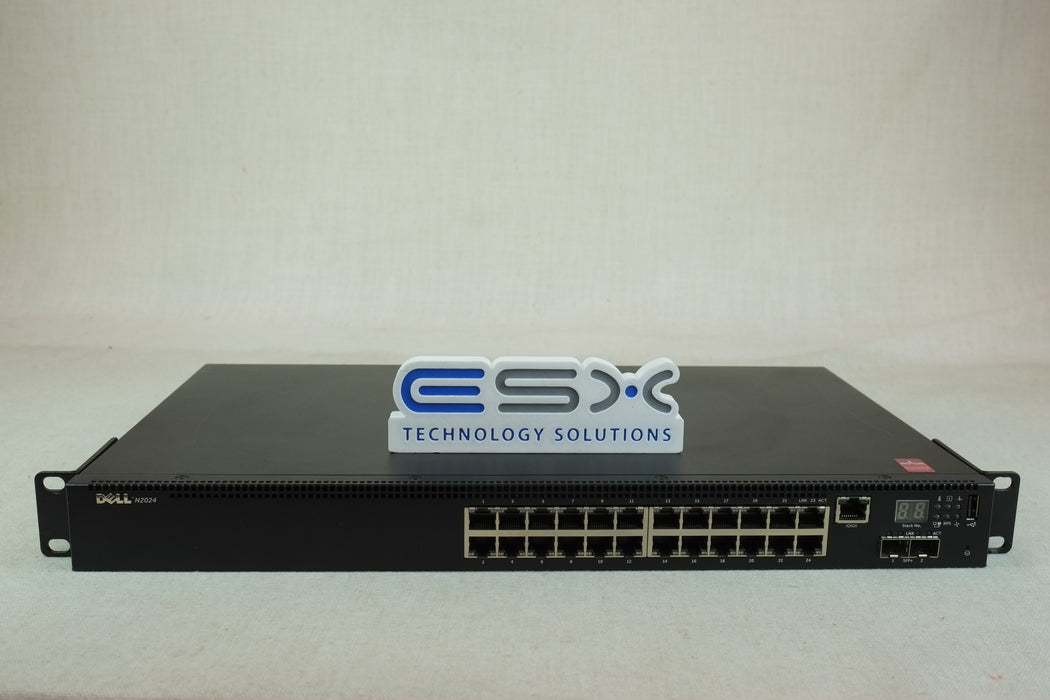 Dell Networking N2024 24 Port 1GbE 2x 10G SFP+ Ethernet Network Switch See Notes