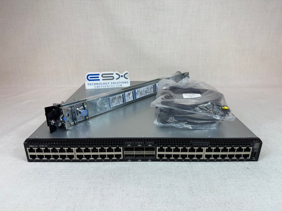 Dell S4148T-ON-RA 48 Port 10GBASE-T 2x 40G QSFP+, 4x QSFP28 Switch–PSU to IO Air