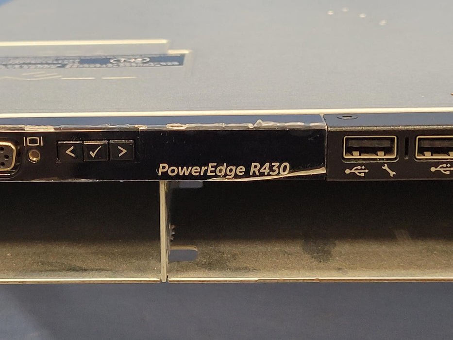 Dell PowerEdge R430 1U LFF Server 2x Intel 6 Core E5-2620v3 2.4GHz 256GB 4x 4TB