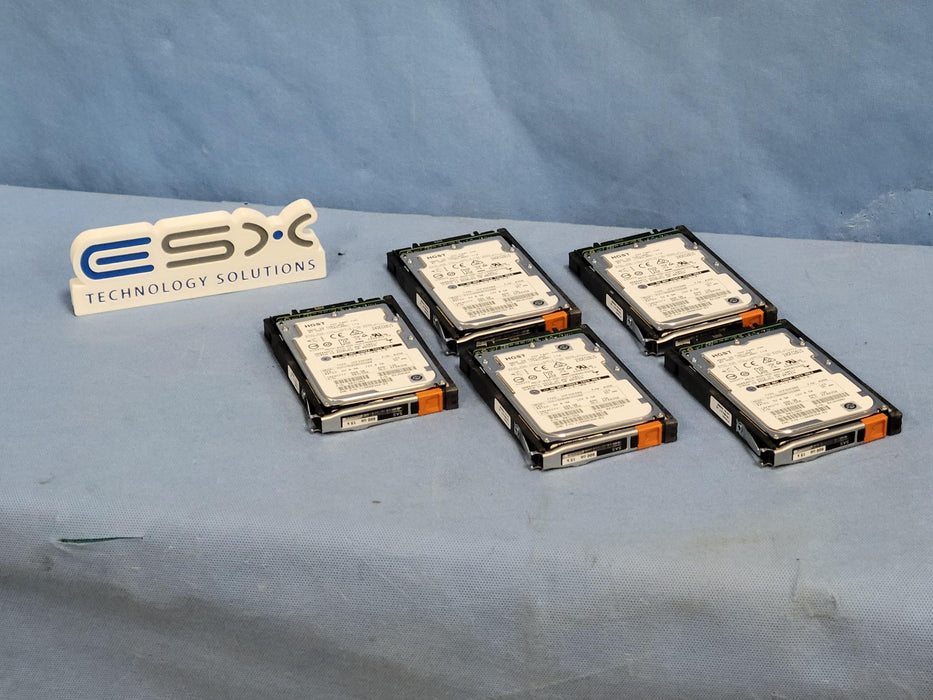 Lot of 5 - EMC VNX 600GB 15K 2.5” HD – PN: 005050935 – V4-2S15-600 / V6-2S15-600