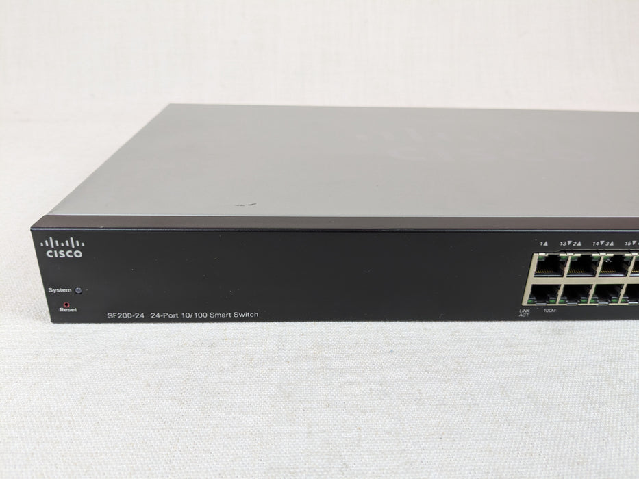 Cisco SLM224GT 24 Port 10/100 Ethernet Switch SF200-24
