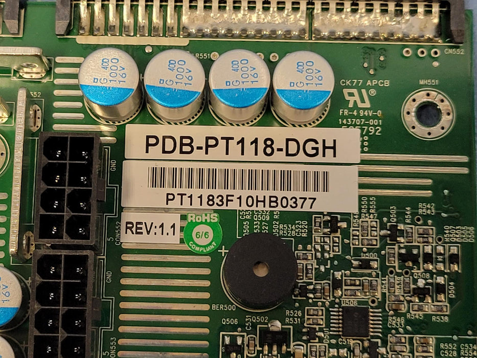 SuperMicro 1U 20-Pin Redundant Power Distribution Board PDB-PT118-DGH