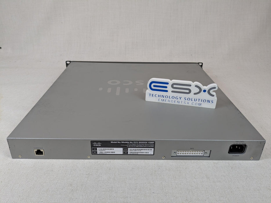 Cisco SG550X-48MP 48-Port Gigabit PoE Managed Switch – Scratches on top