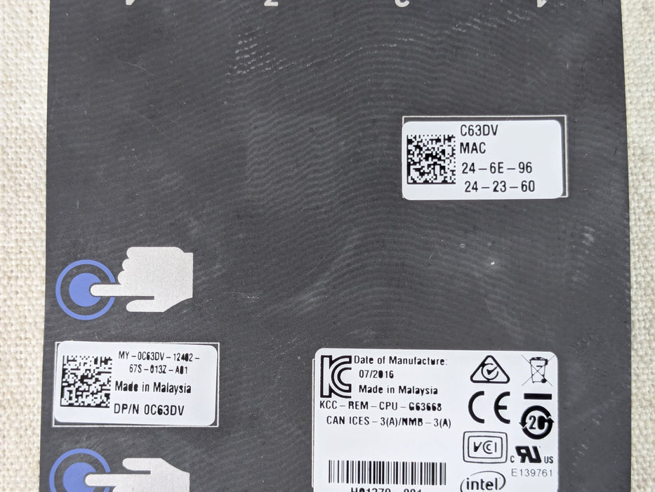 QTY 3 Dell C63DV Intel i350/X520 2x GbE,2x 10G SFP+ NDC Damage SFP port see pics