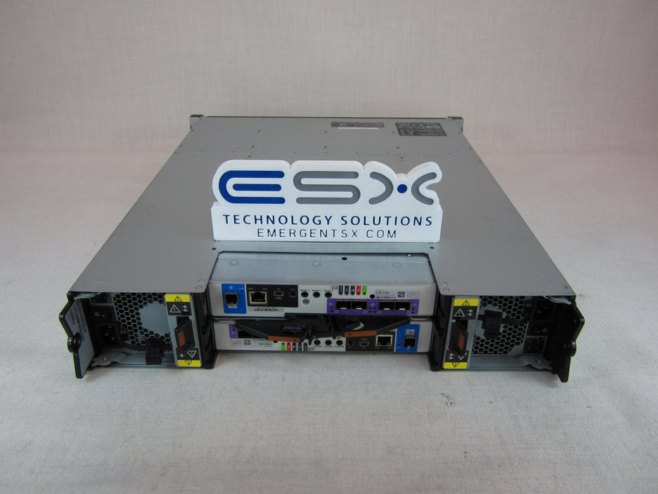 144TB Dell PowerVault ME4012 Storage - 2x 10G SFP+/16GB FC Controller, 2x PSU